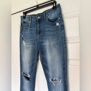 Gap Women's Blue Distressed Jeans